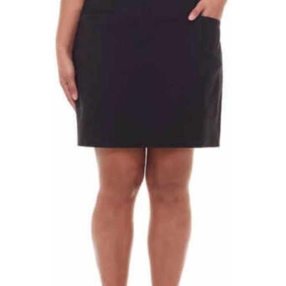 Black Athletic Skort- stretchy with pockets! Large - Picture 5 of 6